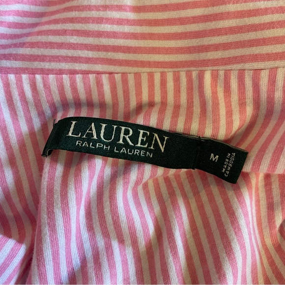 SOLD ❤️Lauren Ralph Lauren 
Ladies M Capri Pajamas Set 
Monogram pocket
Pink - Picture 5 of 8